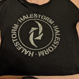 Halestorm off the shoulder tee
